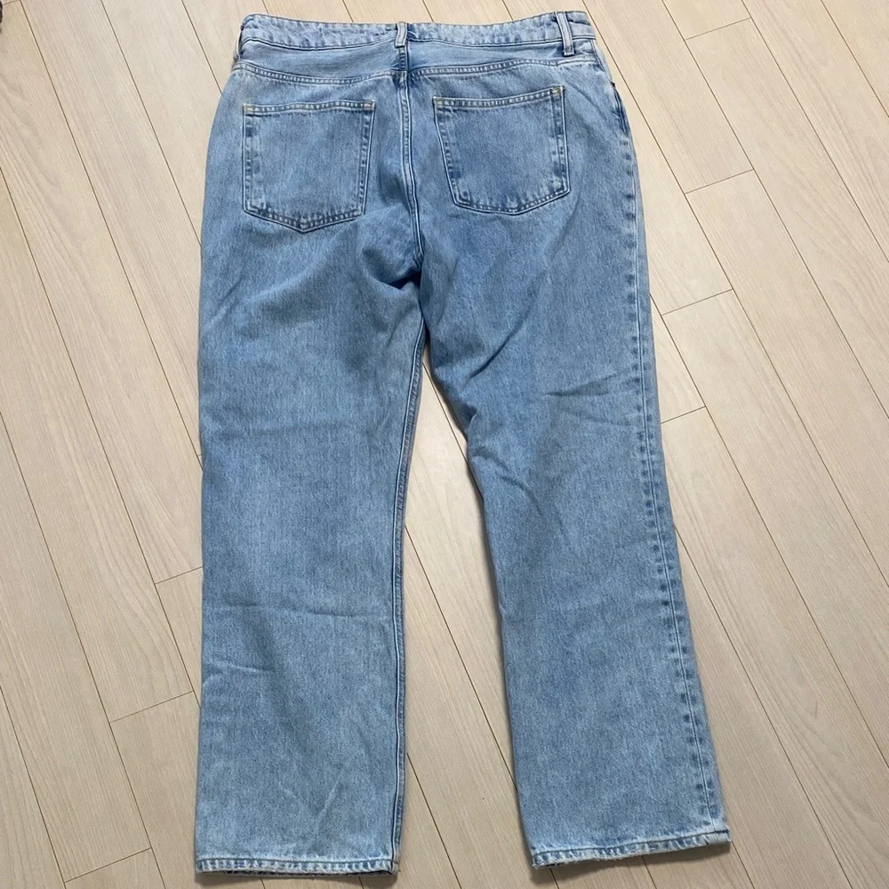 H&M Straight Leg Blue Distressed Jeans - Picture 5 of 5